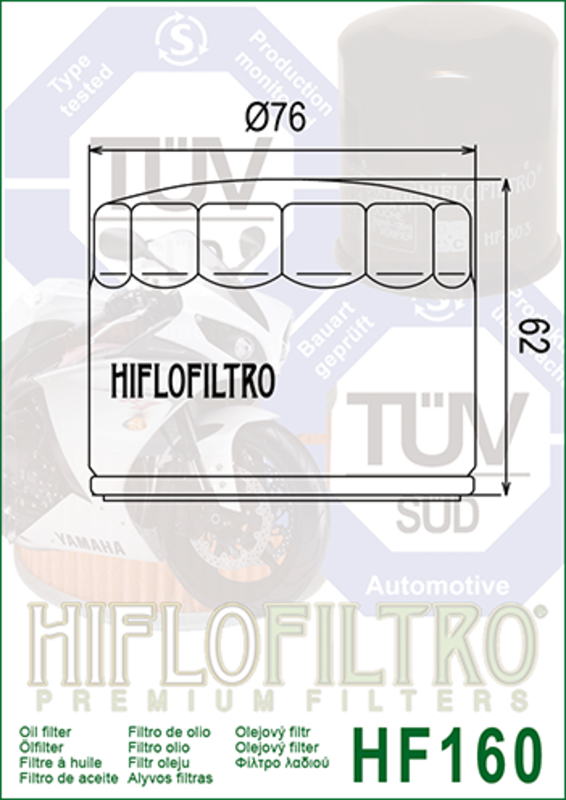 BMW K 1200 R [Hiflofiltro] - Filtre à huile