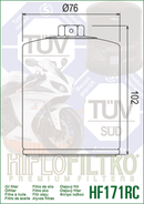 Harley -Davidson Road Glide St Fltrxst [Hiflofiltro] - Filtre à huile-2