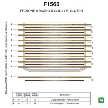 Ducati S 620 [NEWFREN] - Kit d'embrayage standard en acier et disque de friction - 0