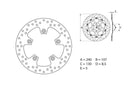 Ktm 790 Duke [BREMBO] - Disque de frein rigide rond Série Oro