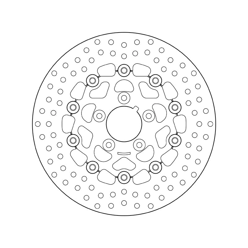 Harley Davidson Fxsts [BREMBO] - Serie Oro rund schwimmend Bremsscheibe