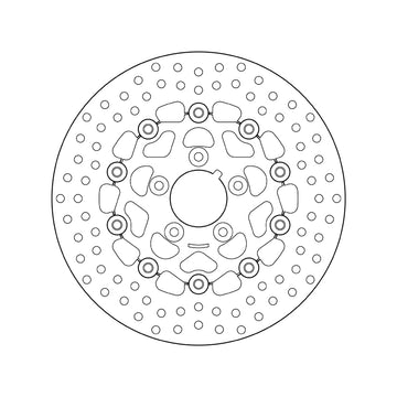 Harley Davidson Fxsts [BREMBO] - Serie Oro rund schwimmend Bremsscheibe - 0