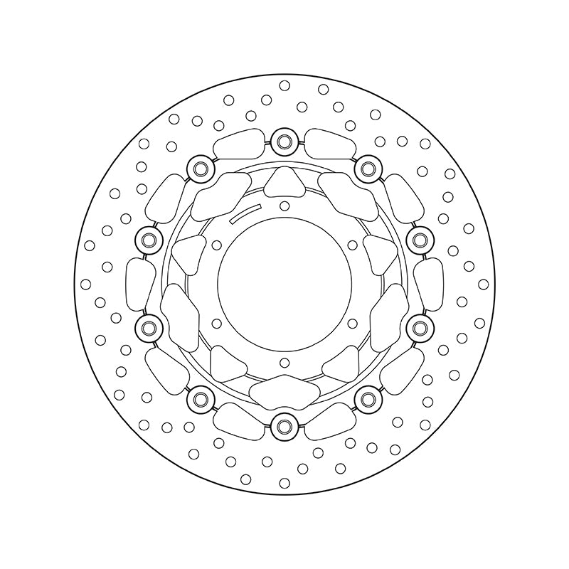 Honda Cb 900 Hornet [BREMBO] - Series Oro round floating brake disc