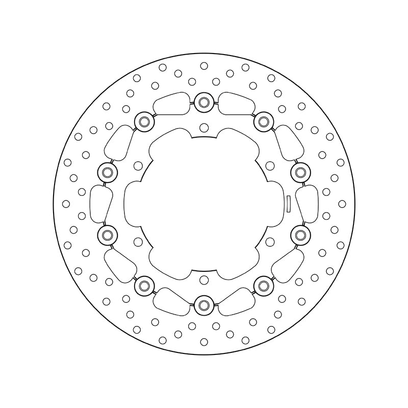 Yamaha Xvs 650 [BREMBO] - Disque de frein flottant rond série Oro