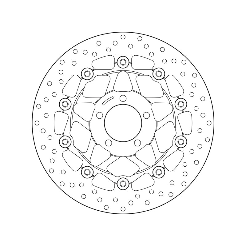 Kawasaki Zr 750 [BREMBO] - Series Oro round floating brake disc