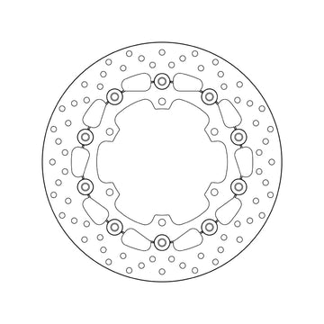 Yamaha Xt 660 Z Tenere [BREMBO] - Disque de frein flottant rond série Oro