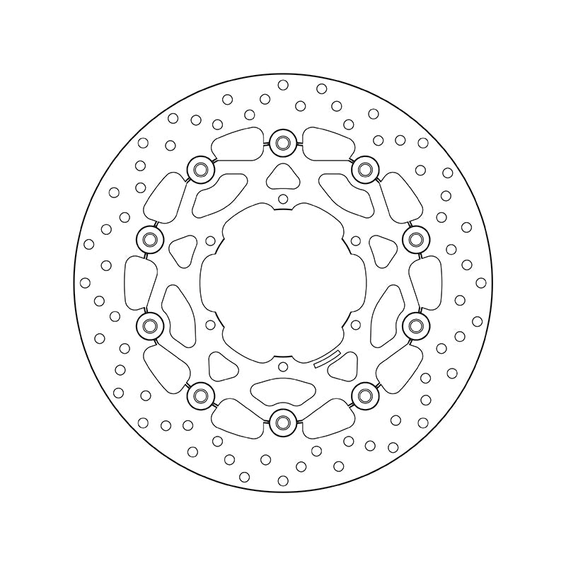 Bmw F 650 Gs Tw [BREMBO] - Disque de frein flottant rond série Oro