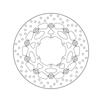 Bmw F 650 Gs Tw [BREMBO] - Series Oro round floating brake disc - 0