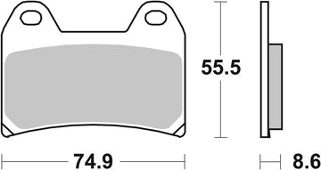 Ducati Monster 916 [BREMBO] - Competition Carbon Ceramic Brake Pads - 07BB19RC
