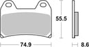 Ducati Hypermotard 1100 [BREMBO] - Competition Carbon Ceramic Brake Pads - 07BB19RC-1