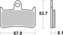 Honda Cbr 900 [BREMBO] - Competition Carbon Ceramic Brake Pads - 07HO28RC-1