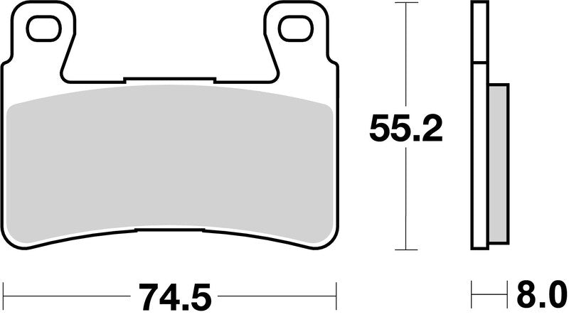 Honda Vtr 1000 Sp 1 [BREMBO] - Plaquettes de Frein Compétition Carbone Céramique - 07HO45RC