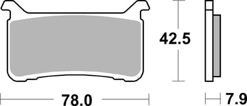 Honda Cmx Rebel [BREMBO] - Competition Carbon Ceramic Brake Pads - 07HO63RC
