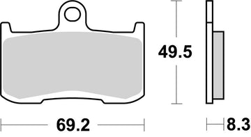 Triumph Daytona 675 [BREMBO] - Plaquettes de Frein Compétition Carbone Céramique - 07KA23RC