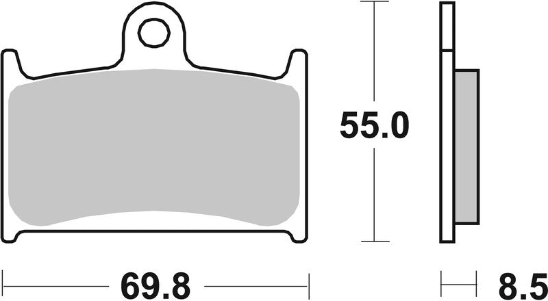 Triumph Speed ​​​​Triple 955 [BREMBO] - Plaquettes de Frein Compétition Carbone Céramique - 07SU14RC