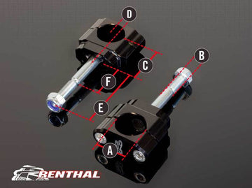 Yamaha Yz 450 [RENTHAL] - Fatbar/Twinwall Klemmböcke Ø28,6mm