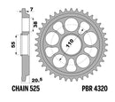 Hypermotard 1100 [PBR] - Sprocket aluminum reinforced - 525