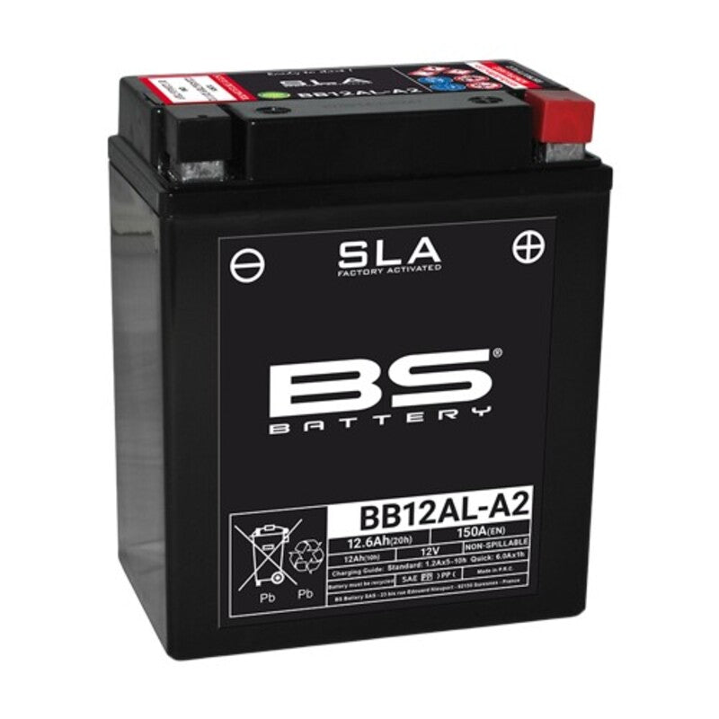 Kawasaki Zxr 750 [BS BATTERY] - SLA Wartungsfreie Batterie Werkseitig aktiviert - BB12AL-A2
