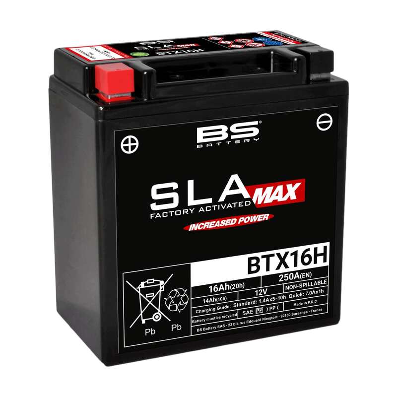 Triumph Tiger 800 [BS BATTERY] - Batterie SLA Max sans entretien activée en usine - BTX16H