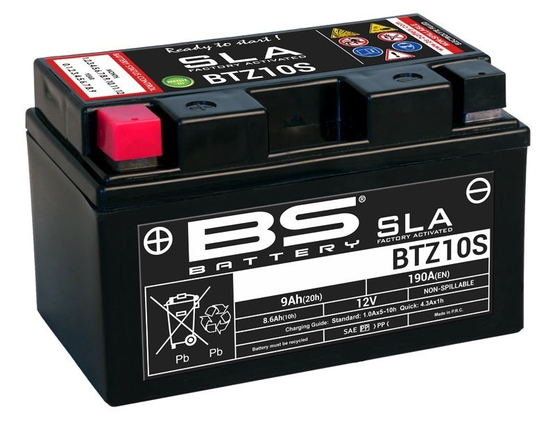 Bmw G 650 X Country [BS BATTERY] - SLA Wartungsfreie Batterie Werkseitig aktiviert - BTZ10S