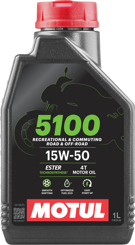 Huile moteur 15W50 4T 1 litre pour les motos [motul]