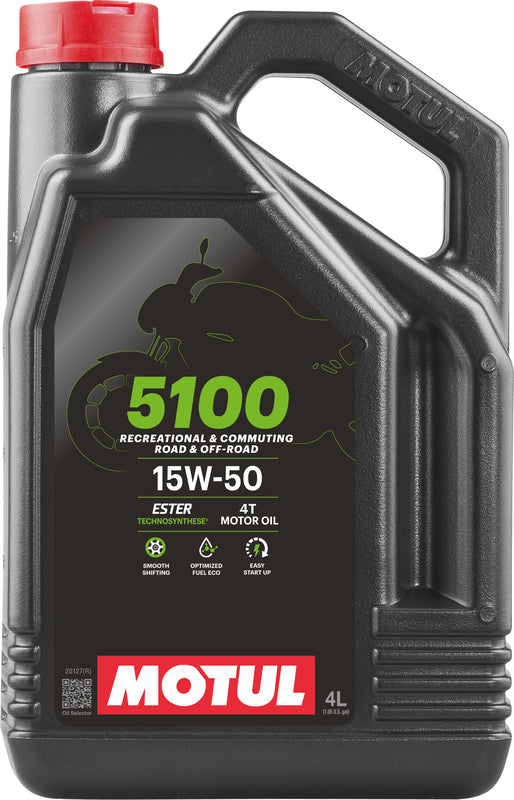 Huile moteur 15W50 4T 4L pour les motos [motul]