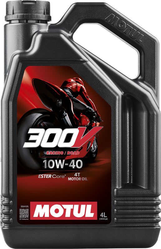 Huile à moteur 10W40 4L pour 4T Motorcycles de course sur route [MOTUL]