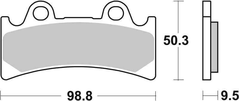 Yamaha Yzf 750 [BREMBO] - Plaquettes de frein TYPE 07YA32 SR Sinter - Sport