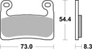 Bmw S 1000 [BREMBO] - Racing carbon ceramic brake pads - 07GR90RC-1
