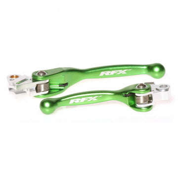 Kawasaki Kx 250 [RFX] - Jeu de leviers flexibles forgés de course (Vert) - Kawasaki KXF450
