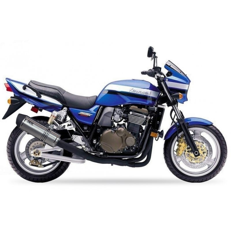 Kawasaki Zrx [IXIL] - Hexoval Endtopf Edelstahl / Endkappe schwarz