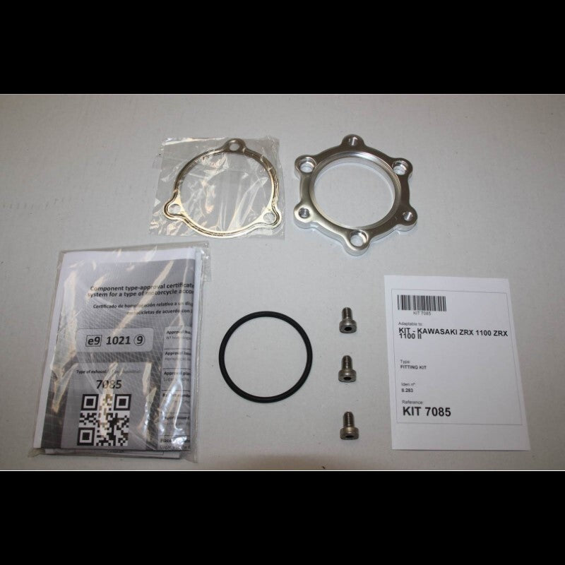 Kawasaki Zrx 1100 [IXIL] - Hexoval muffler stainless steel / end cap black