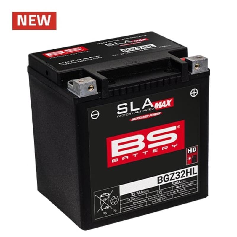 Harley Davidson Flhtc [BS BATTERY] - Batterie sans entretien SLA activée en usine - BGZ32HL
