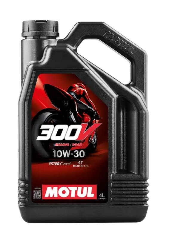 Huile à moteur 10W30 4L pour 4T Motorcycles de course routière [MOTUL]