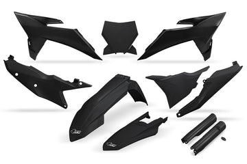 Ktm Sx 250 [UFO] - Kit plastique standard sans protections de fourche - Noir