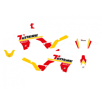Yamaha Tenere 700 World Raid [BLACKBIRD] - Kit graphique Rally Ride - Rouge