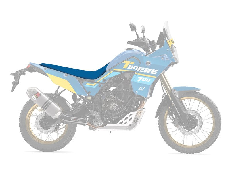 Yamaha Ténéré 700 Rally [BLACKBIRD] - Housse de siège Rally Ride – Noir/Bleu