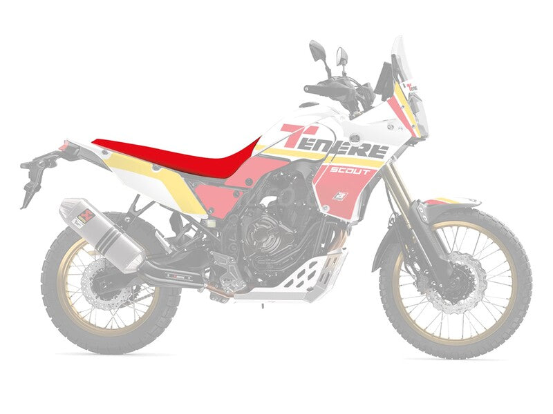 Yamaha Tenere 700 World Raid [BLACKBIRD] - Rally Ride Sitzbezug - Schwarz/Rot