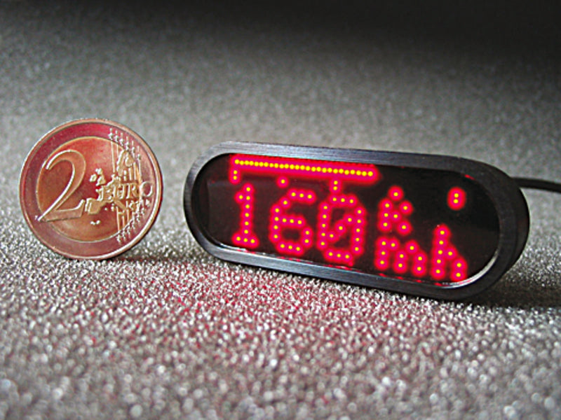 Motorrad Digital Tachometer Motoscope Mini Schwarz [MOTOGADGET]