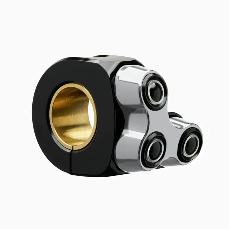 LED button tap Mo.Switch Basic, 3 buttons, silver, left [MotoGadget]