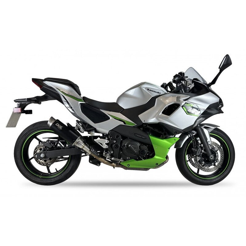 Kawasaki Z 500 [IXIL] - Silencieux Slip-On RC3B Acier Inoxydable Noir