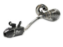 Ktm Sx 250 [FRESCO] - Komplett-Auspuffsystem - Carby Endtopf schwarzes Aluminium