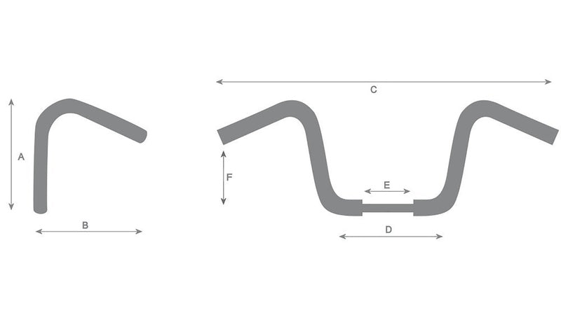 Suzuki Vl 800 [HIGHWAY HAWK] - Guidon Venice Beachbar 1 pouce avec 3 trous, 940 mm de large et 80 mm de haut, chromé