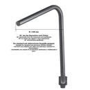 Yamaha Xvs 950 [HIGHWAY HAWK] - Bad Hawk 1 inch handlebar with 3 holes, 845mm wide 370mm high, chrome