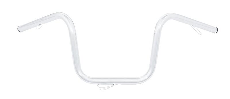 Harley Davidson Sportster Note [HIGHWAY HAWK] - Guidon Bad Hawk 1 pouce avec 3 trous, 845 mm de large 240 mm de haut, chromé
