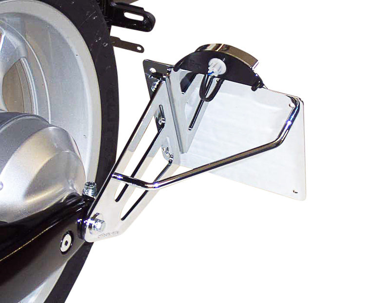 Honda Vt 1300 [BURCHARD EXCELLENCE] - Seitlicher Kennzeichenhalter mit Teilegutachten, Honda VT 1300 CX Fury/SC61, chrom