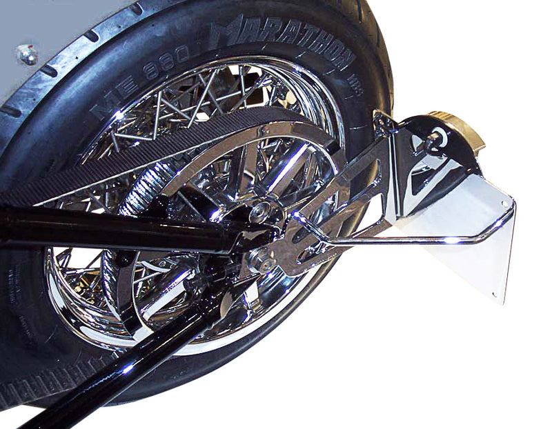 Yamaha Xv 1600 Wild Star [BURCHARD EXCELLENCE] - Support de plaque d'immatriculation latéral avec certificat de pièces, Yamaha XV 1600 Wild Star/VP08, noir mat