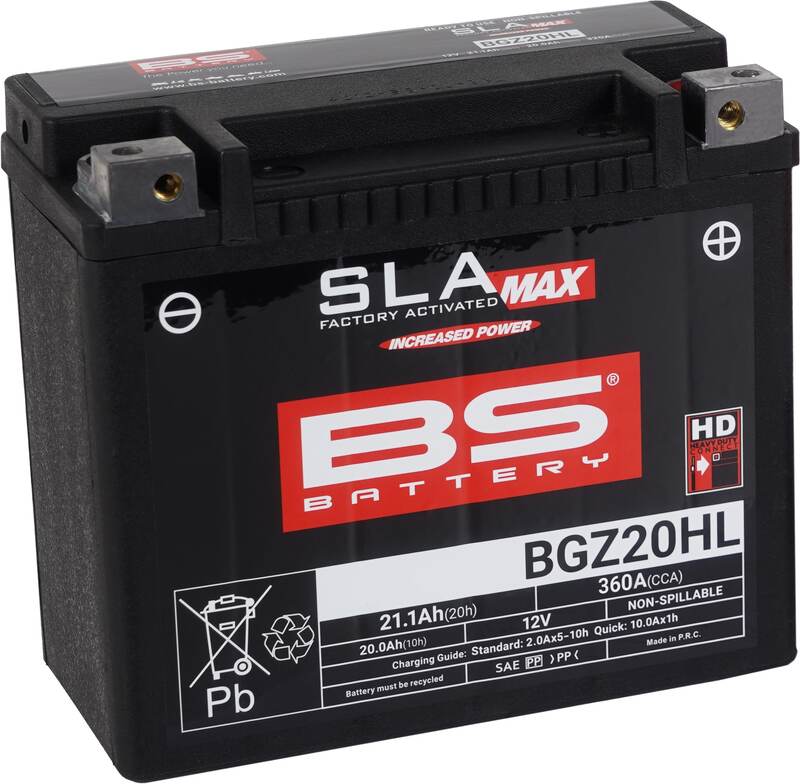 Harley Davidson Flstf [BS BATTERY] - Batterie sans entretien SLA activée en usine - BGZ20HL