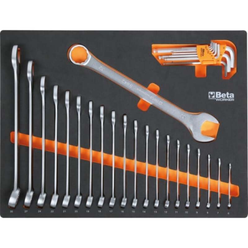 BETA TOOLS C45PRO 2.0 X Werkstatteinrichtung mit 268 Universalwerkzeugen der Beta Worker Serie