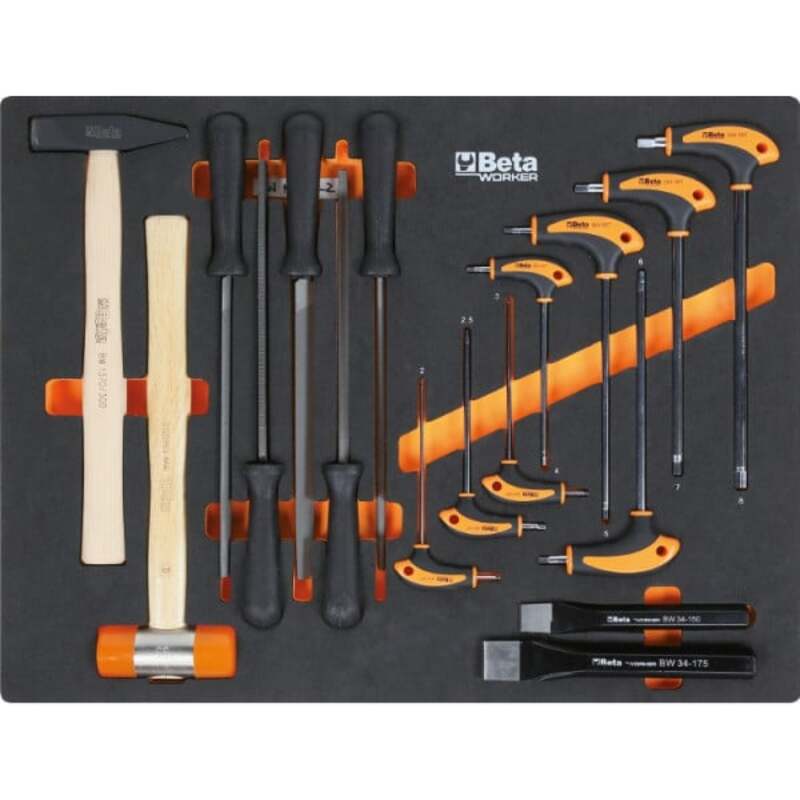 BETA TOOLS C45PRO 2.0 X Werkstatteinrichtung mit 268 Universalwerkzeugen der Beta Worker Serie